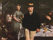 Edouard Manet The Luncheon in the Studio painting